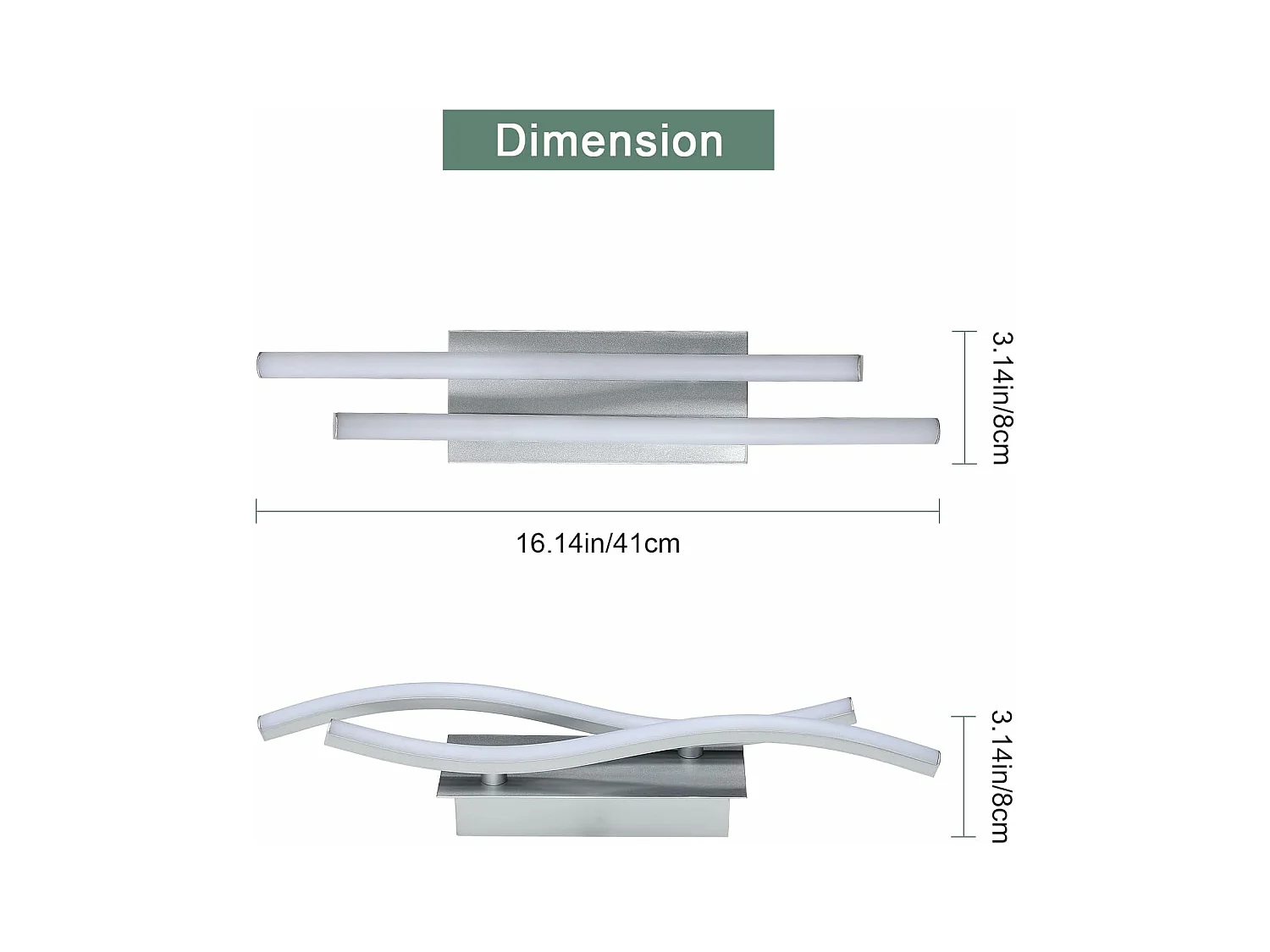 Applique da Parete Interno, Applique da Esterno Applique Camera da Letto Moderne pour Salon, Chambre, Escalier et Couloir, Blanc Froid 6500K