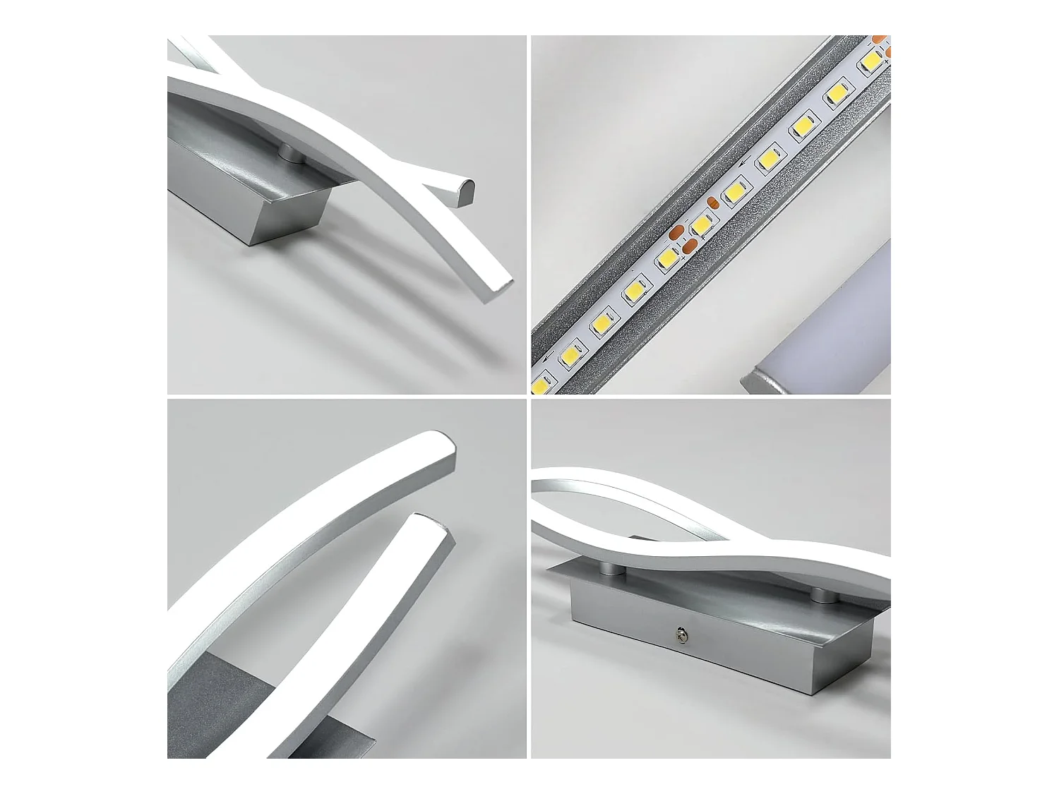 Applique da Parete Interno, Applique da Esterno Applique Camera da Letto Moderne pour Salon, Chambre, Escalier et Couloir, Blanc Froid 6500K