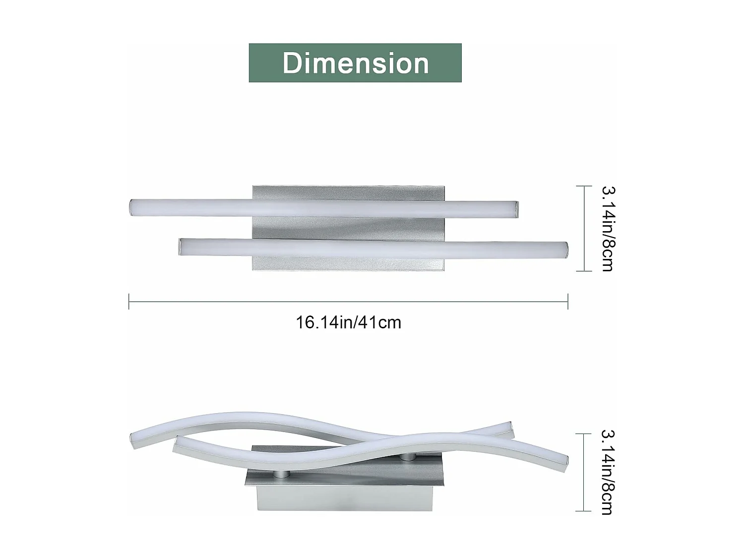 Applique da Parete Interno, Applique da Esterno Applique Camera da Letto Moderne pour Salon, Chambre, Escalier et Couloir, Blanc Froid 6500K