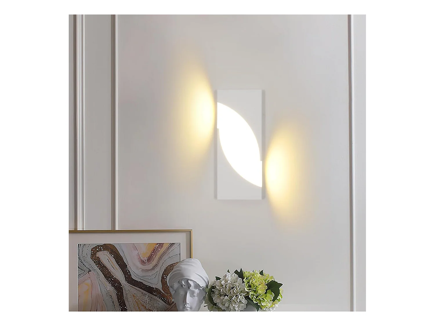 Applique Murale LED Intérieure, 14W Luminaire Murals en Acryliquel pour Chambre, Couloir, Escalier, Salon