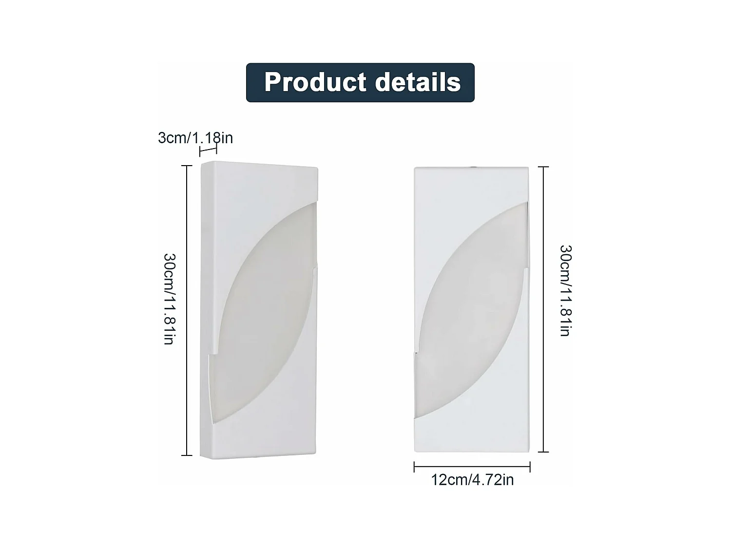 Applique Murale LED Intérieure, 14W Luminaire Murals en Acryliquel pour Chambre, Couloir, Escalier, Salon