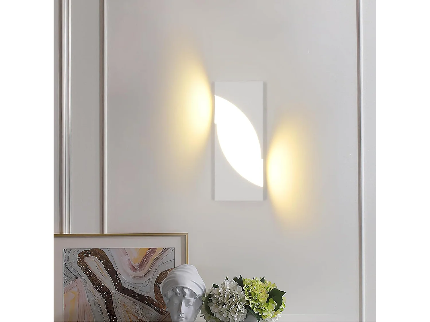 Applique Murale LED Intérieure, 14W Luminaire Murals en Acryliquel pour Chambre, Couloir, Escalier, Salon