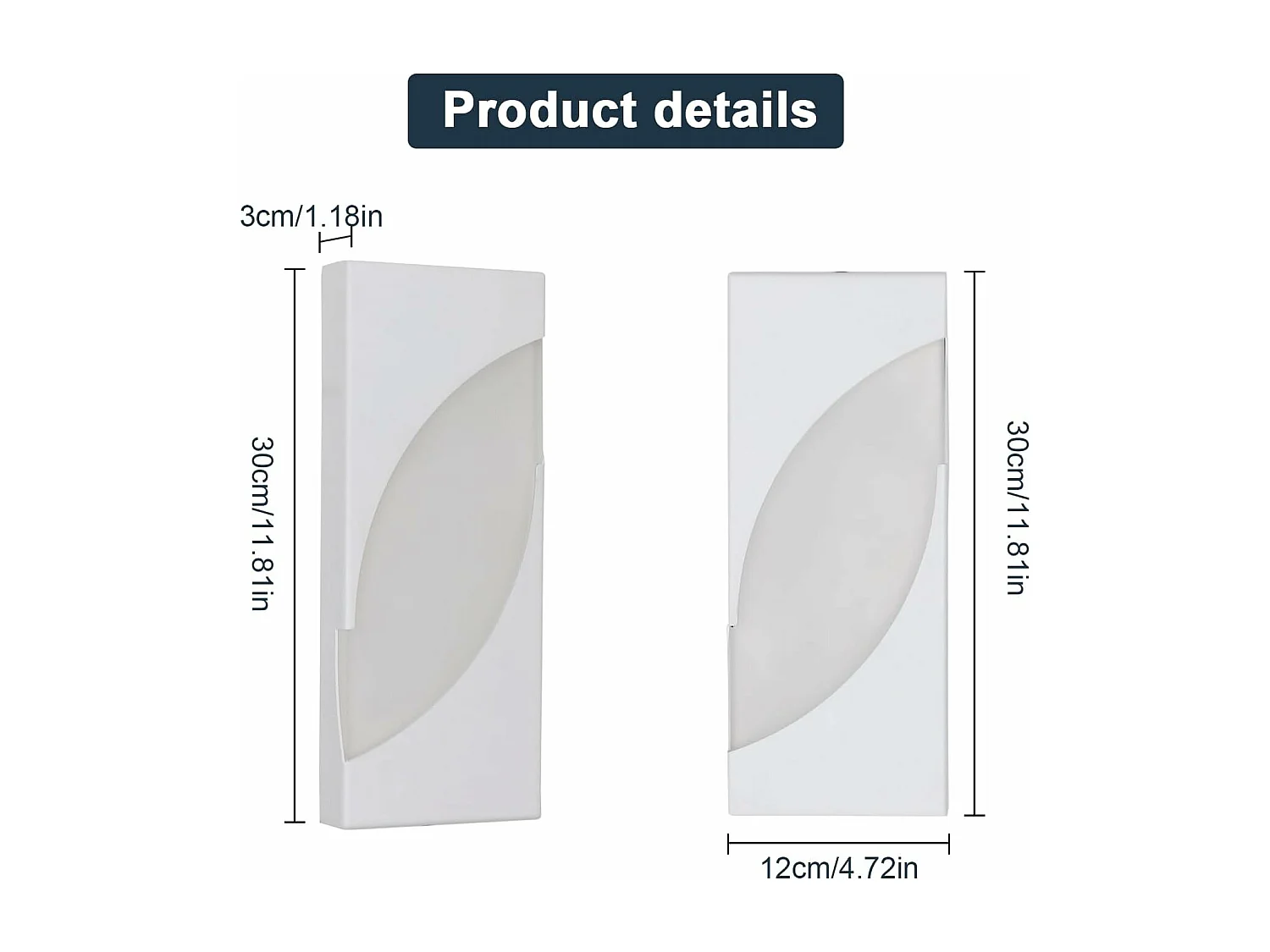 Applique Murale LED Intérieure, 14W Luminaire Murals en Acryliquel pour Chambre, Couloir, Escalier, Salon