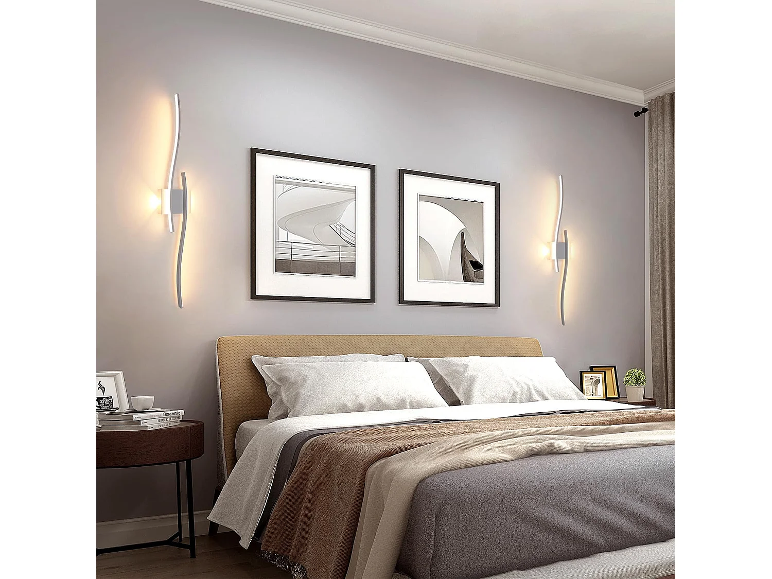 Applique Murale LED 27W 3000LM - Design Moderne et Créatif, Blanc Chaud 3000K - Luminaire pour Chambre, Salon, Couloir