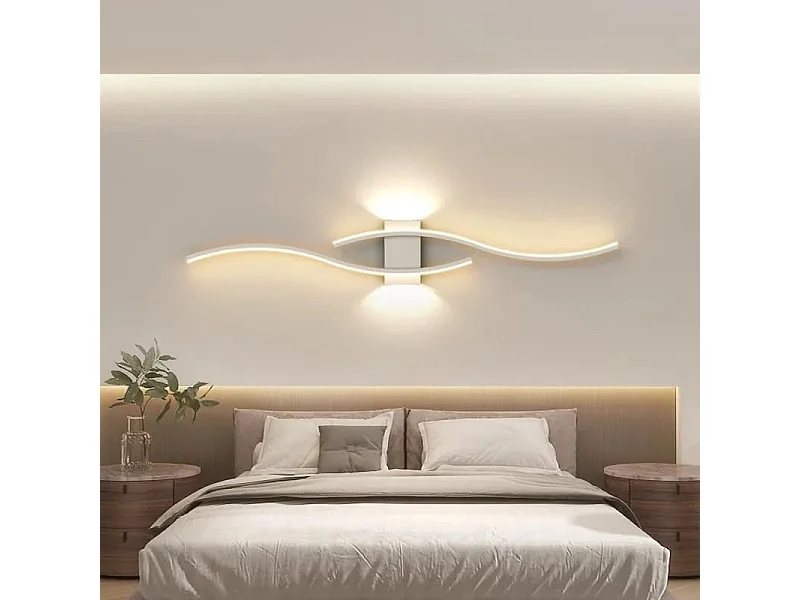 Applique Murale LED 27W 3000LM - Design Moderne et Créatif, Blanc Chaud 3000K - Luminaire pour Chambre, Salon, Couloir