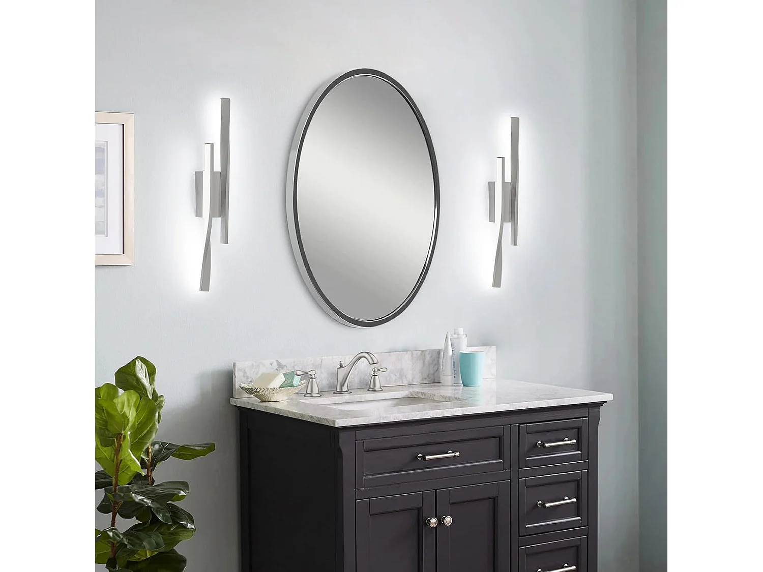 Applique Murale LED Intérieure 16W Design Moderne | Lumière Blanche Froide 6500K | Éclairage Mural pour Intérieur: Chambre, Salon, Couloir, Escalier