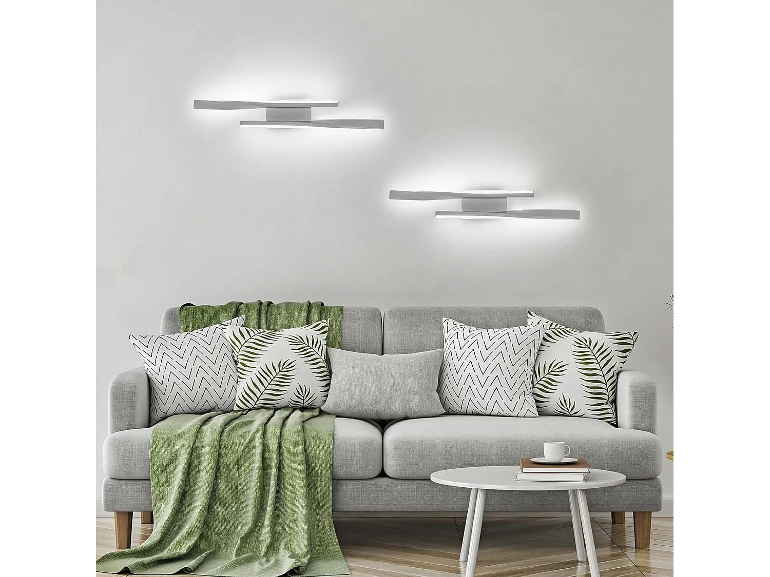 Applique Murale LED Intérieure 16W Design Moderne | Lumière Blanche Froide 6500K | Éclairage Mural pour Intérieur: Chambre, Salon, Couloir, Escalier