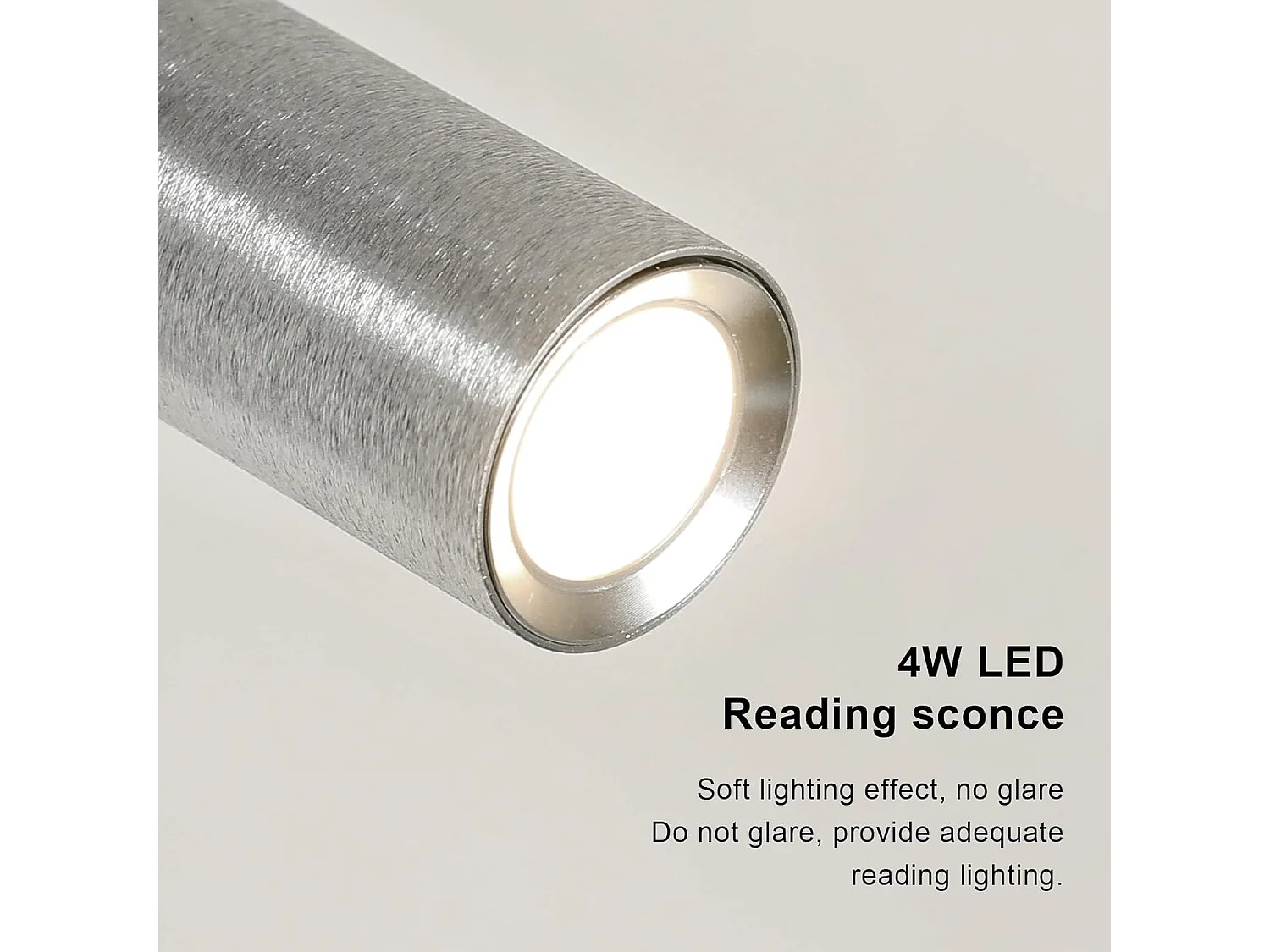 Applique Murale LED 4W Lampe de Lecture 360° Réglable Col de Cygne, Spot Lumineux pour Chambre, Salon & Hôtel