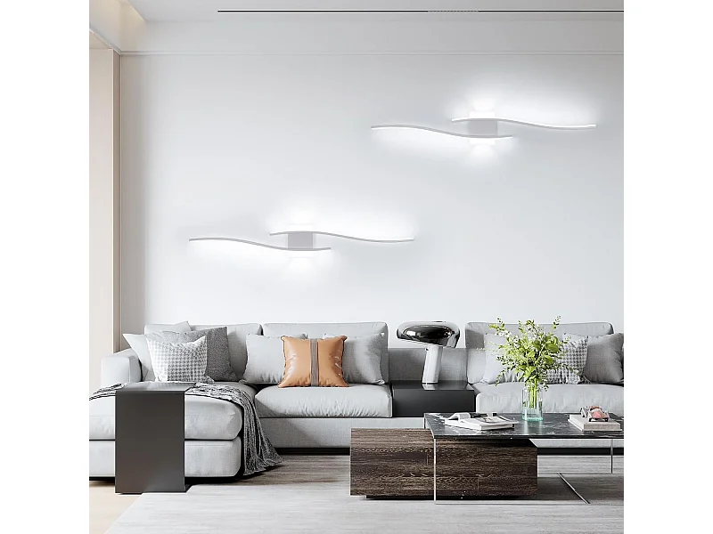 Applique Murale LED Intérieure Moderne 27W 3000LM | Blanc 6500K | Éclairage pour Chambre, Salon, Couloir, Escalier | Lumière Blanche Froide