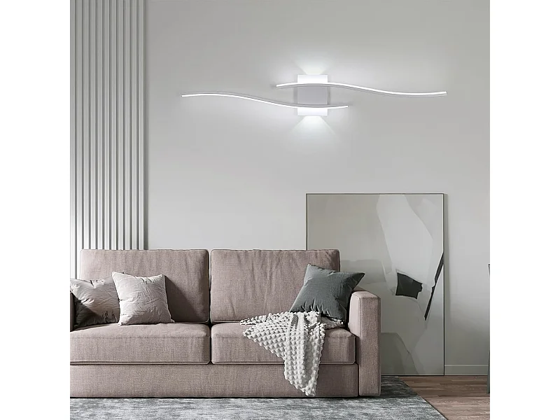 Applique Murale LED Intérieure Moderne 27W 3000LM | Blanc 6500K | Éclairage pour Chambre, Salon, Couloir, Escalier | Lumière Blanche Froide