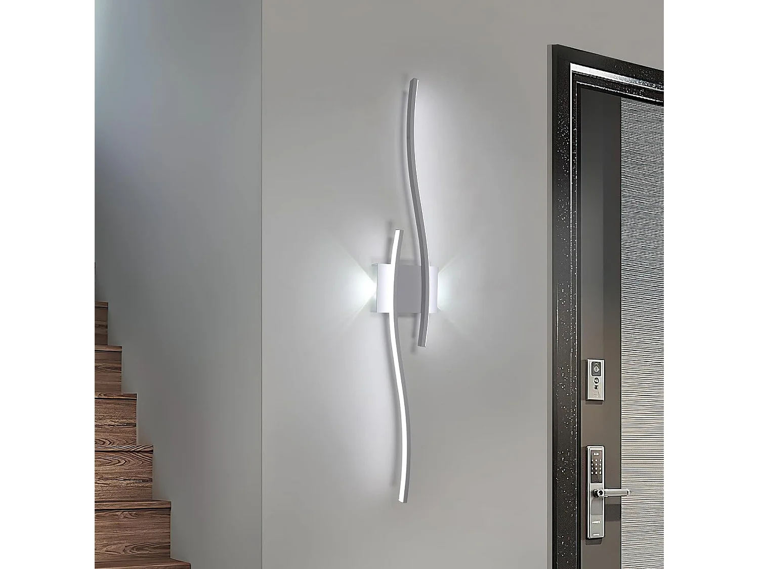 Applique Murale LED Intérieure Moderne 27W 3000LM | Blanc 6500K | Éclairage pour Chambre, Salon, Couloir, Escalier | Lumière Blanche Froide