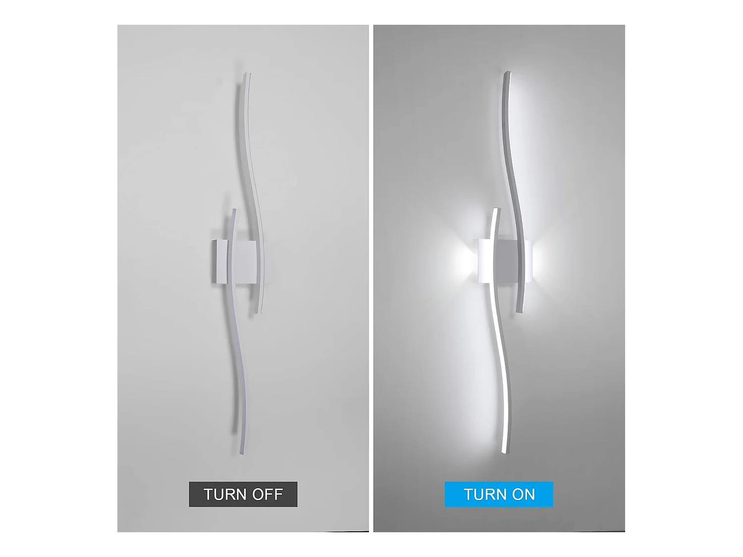 Applique Murale LED Intérieure Moderne 27W 3000LM | Blanc 6500K | Éclairage pour Chambre, Salon, Couloir, Escalier | Lumière Blanche Froide