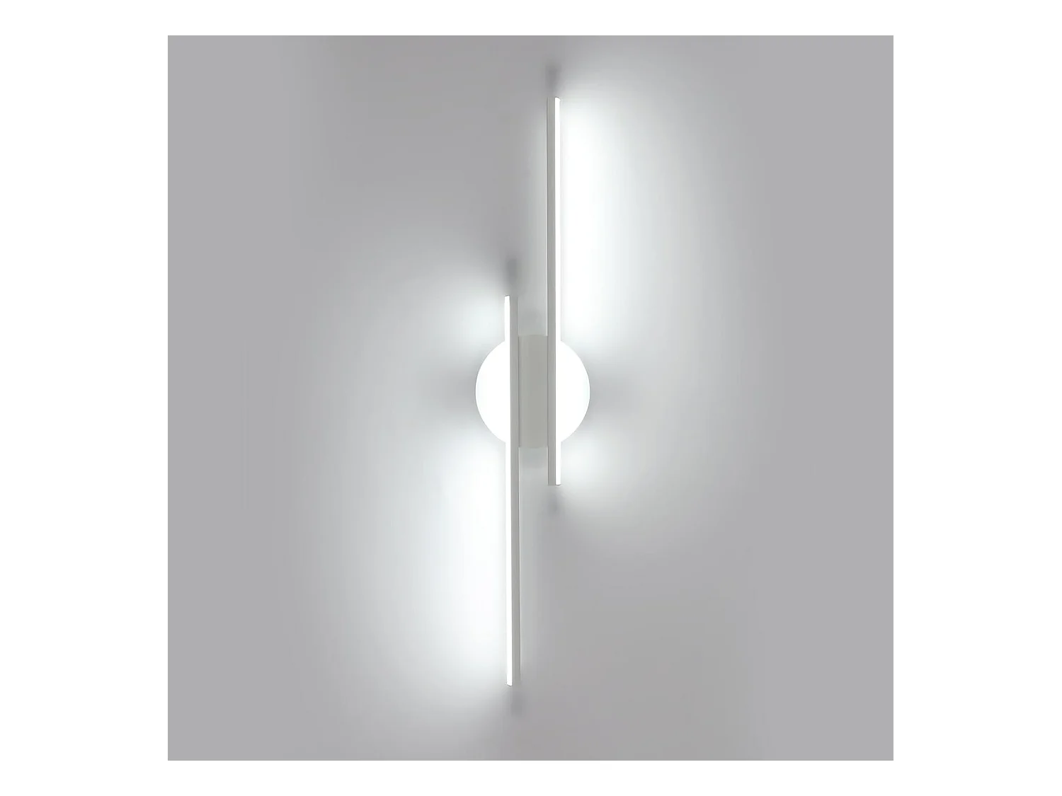 Wandleuchte Innen LED, 24W 2700LM Wandlampe Modern, 6500K Kaltweiß, Wandleuchte Weiß Aluminium für Wohnzimmer, Schlafzimmer, Korridor, Treppen