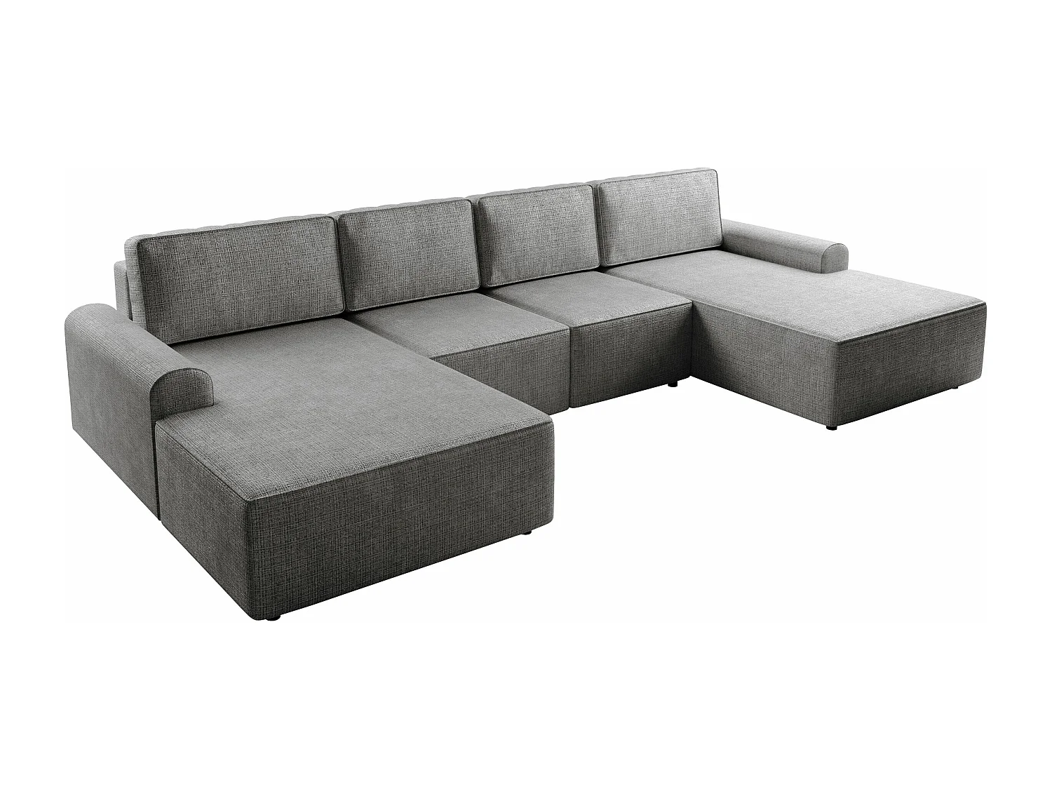 Canapé d'angle Stonecrest 106, Bleu, Fonction de couchage, Boîte de literie, 338x168x85cm