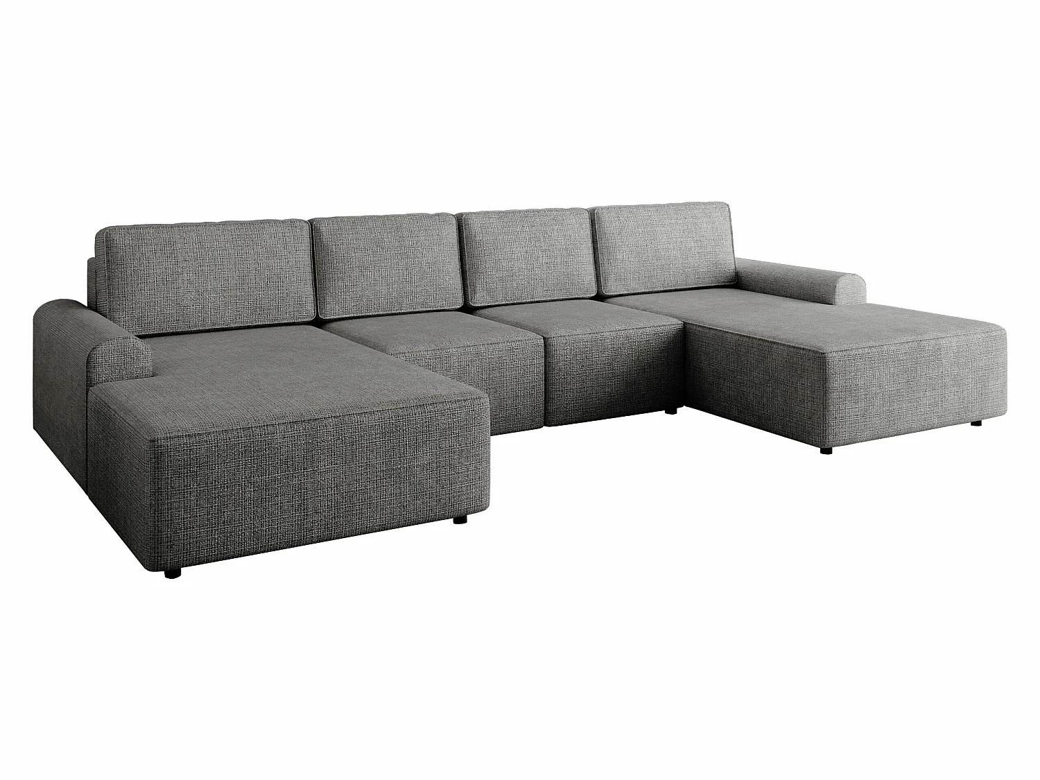 Sofá rinconero Stonecrest 106, Gris claro, Función de descanso