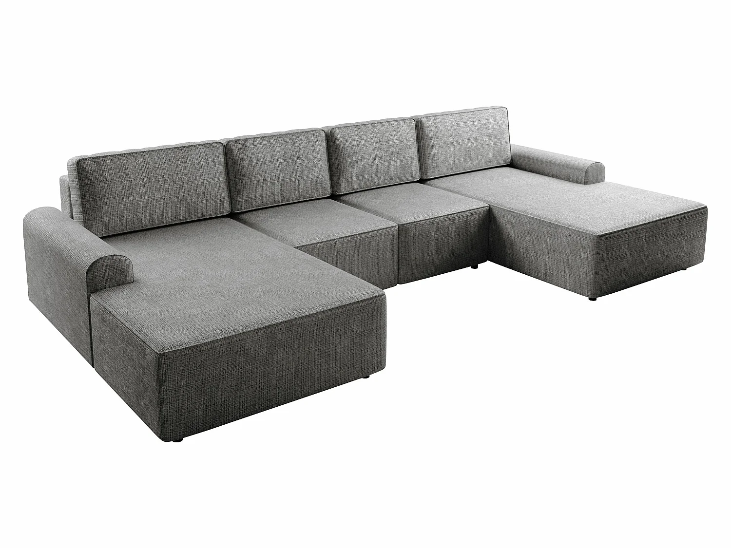 Sofá rinconero Stonecrest 106, Gris claro, Función de descanso