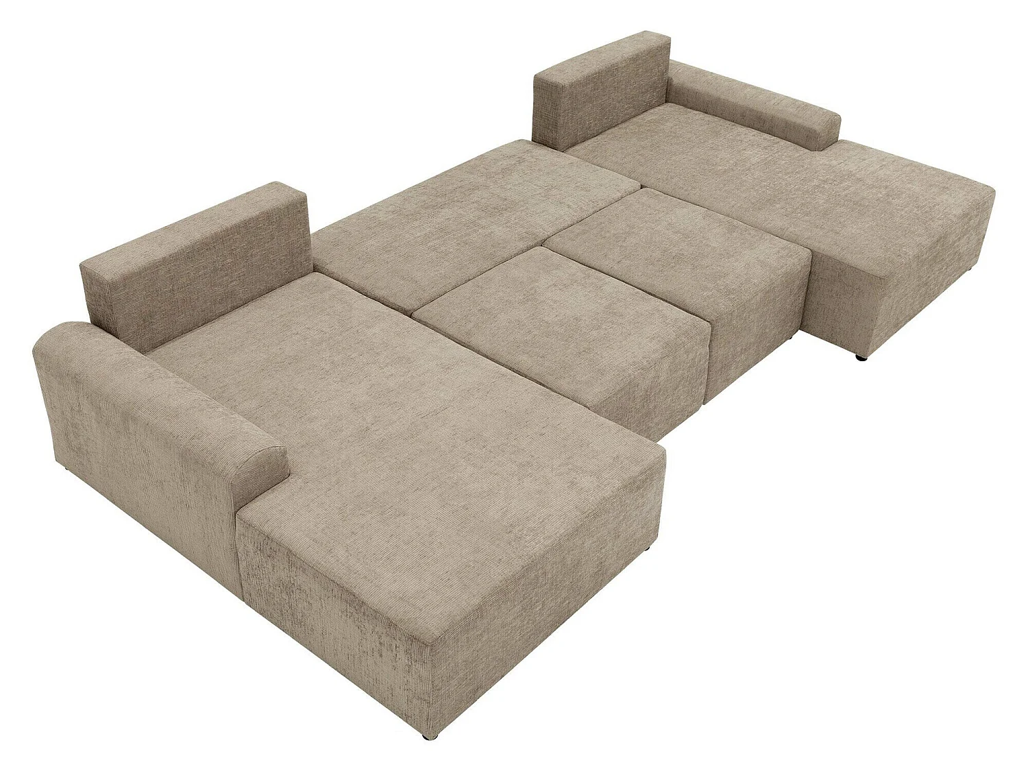 Sofá rinconero Stonecrest 106, Gris claro, Función de descanso