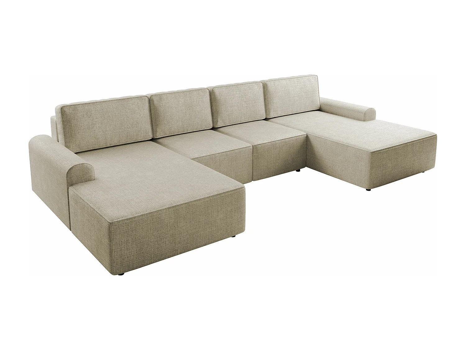 Canapé d'angle Stonecrest 106, Brun clair, Disponible, 338x168x85cm