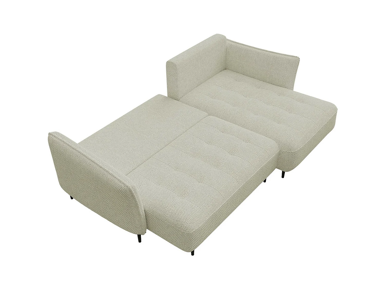 Sofá rinconero TrendyNest 102, De color marrón claro, Función de descanso, Almacenaje,