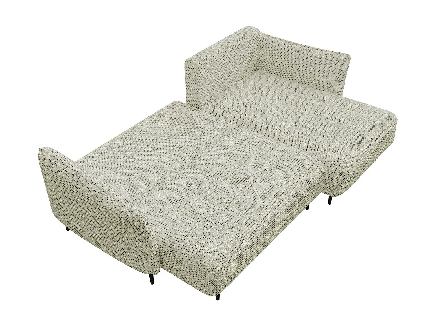 Sofá rinconero TrendyNest 102, De color marrón claro, Función de descanso, Almacenaje,