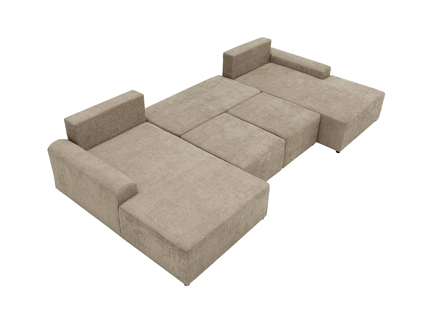 Sofá rinconero Stonecrest 106, Gris, Función de descanso, Almacenaje, 338x168x85cm