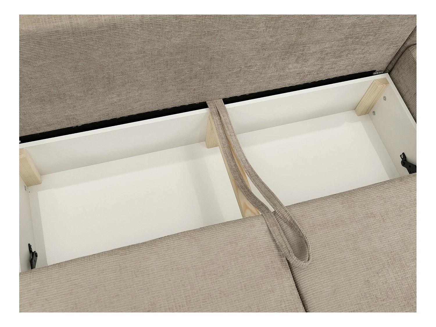 Sofá rinconero Stonecrest 106, Gris, Función de descanso, Almacenaje, 338x168x85cm