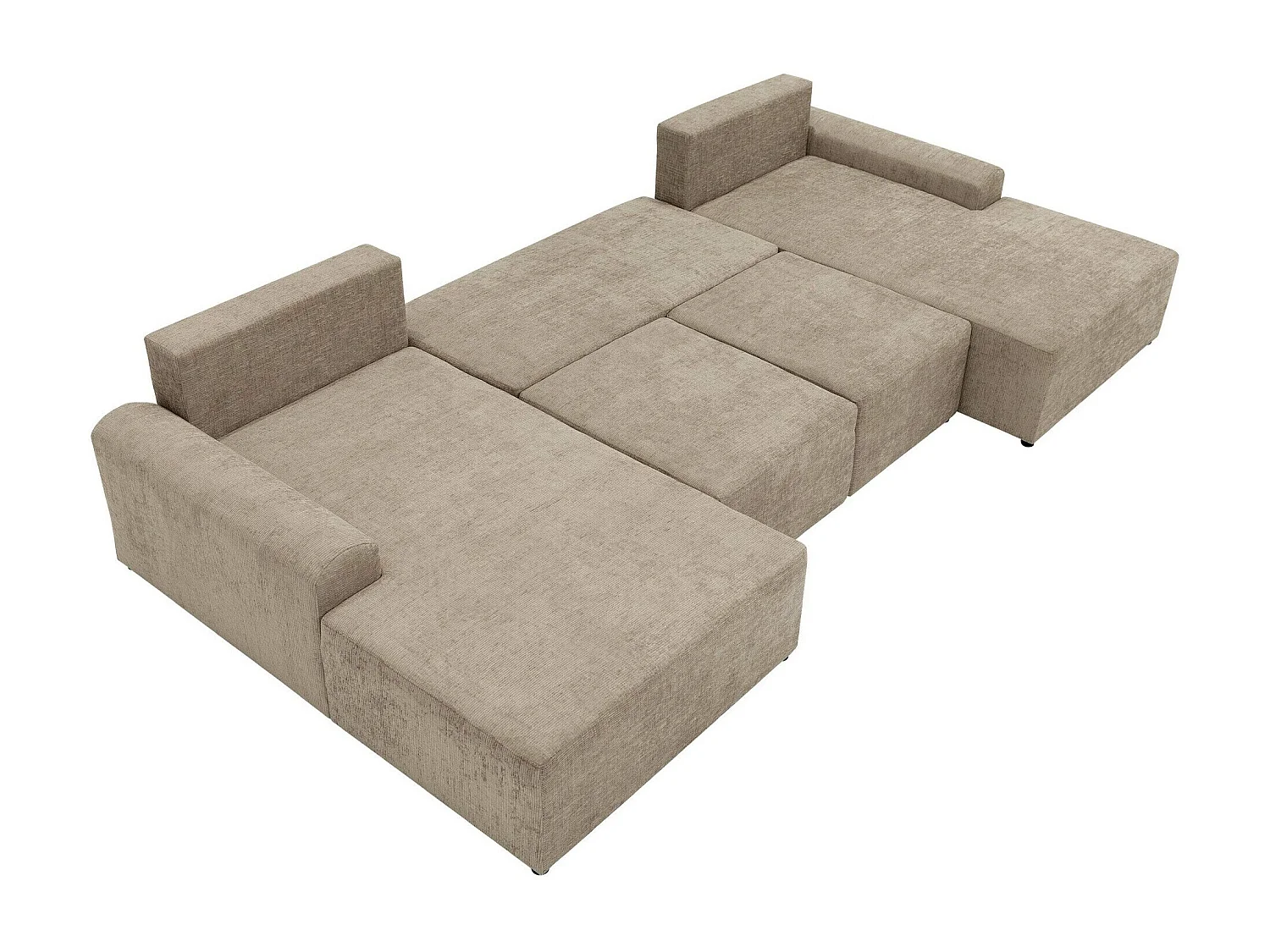 Sofá rinconero Stonecrest 106, De color marrón claro, Función de descanso, Almacenaje,