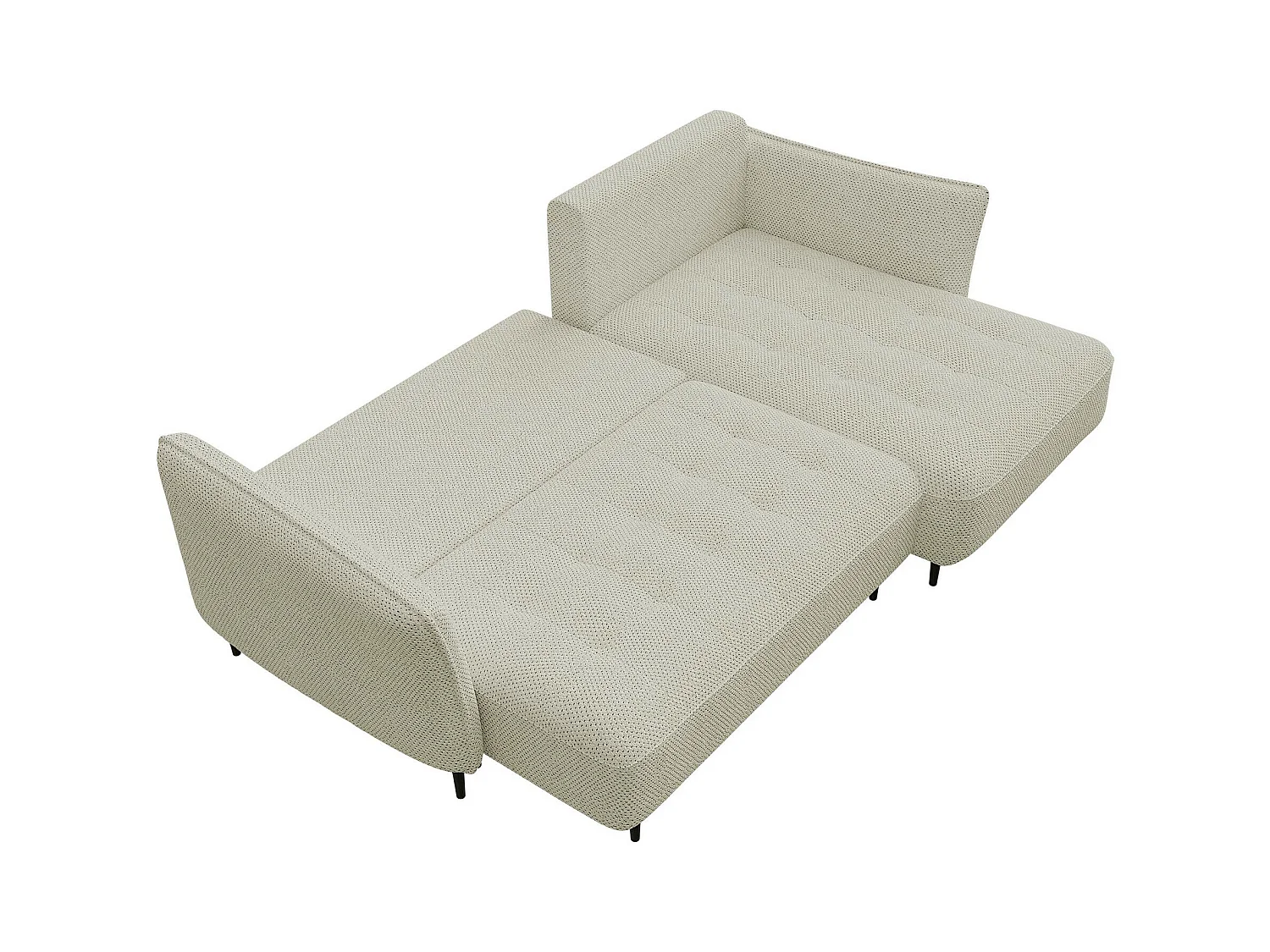 Canapé d'angle TrendyNest 102, Brun clair, Fonction de couchage, Boîte de literie, 276cm