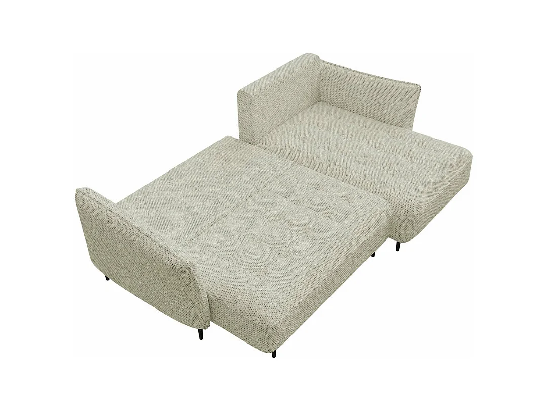 Canapé d'angle TrendyNest 102, Bleu, Fonction de couchage, Boîte de literie, 276x158x94cm