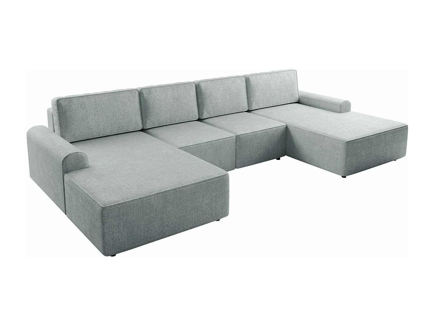 Sofá rinconero Stonecrest 106, Gris, Función de descanso, Almacenaje, 338x168x85cm