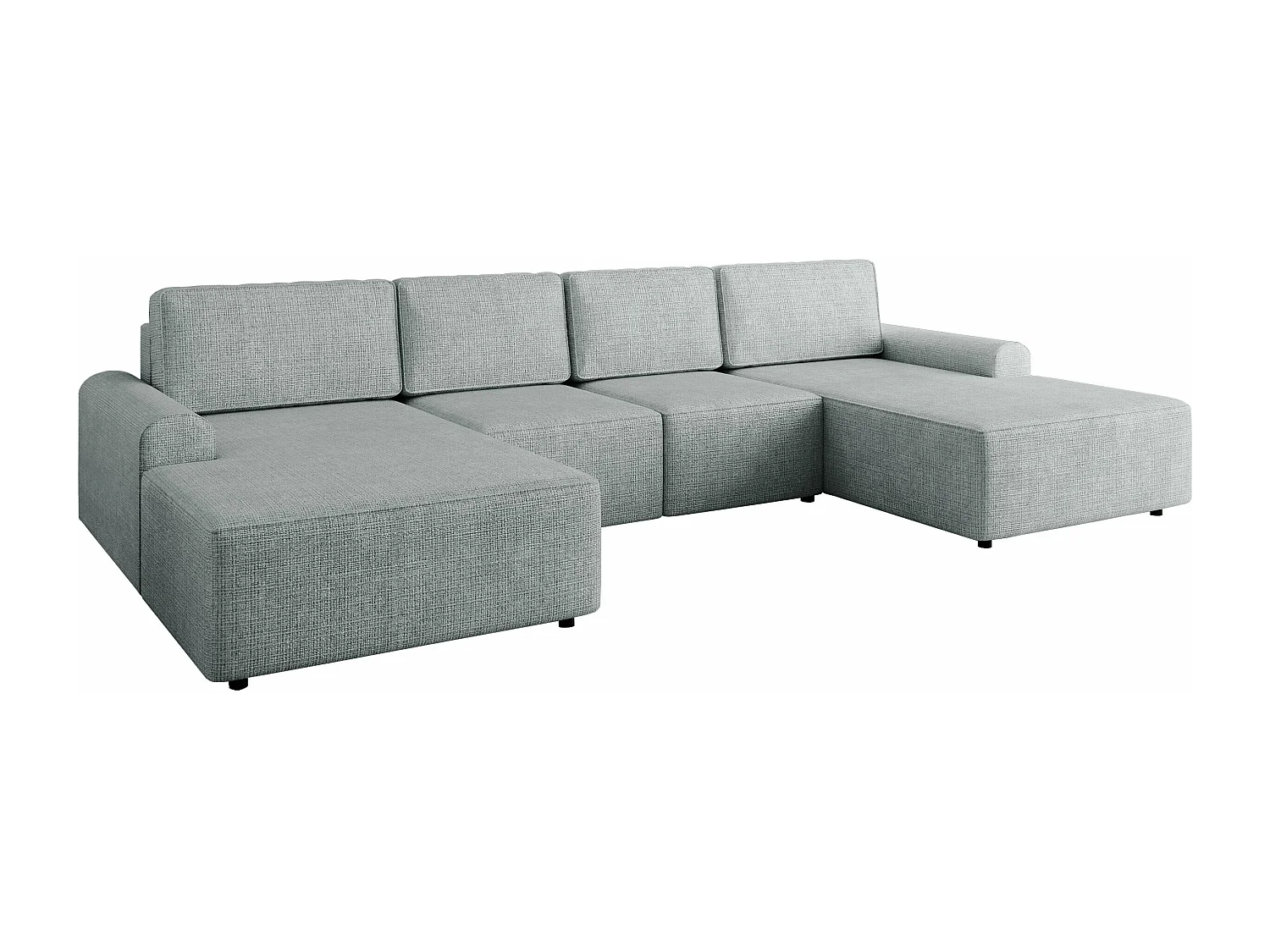 Canapé d'angle Stonecrest 106, Gris, Disponible, 338x168x85cm