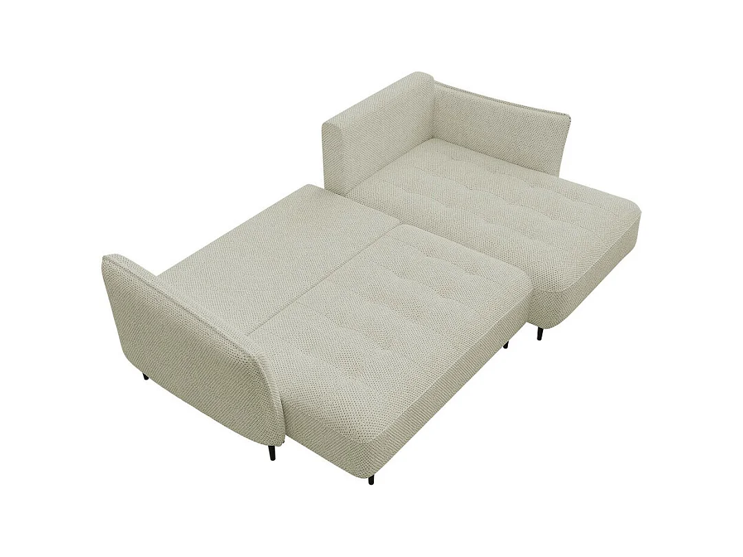 Canapé d'angle TrendyNest 102, Brun clair, Fonction de couchage, Boîte de literie, 276cm