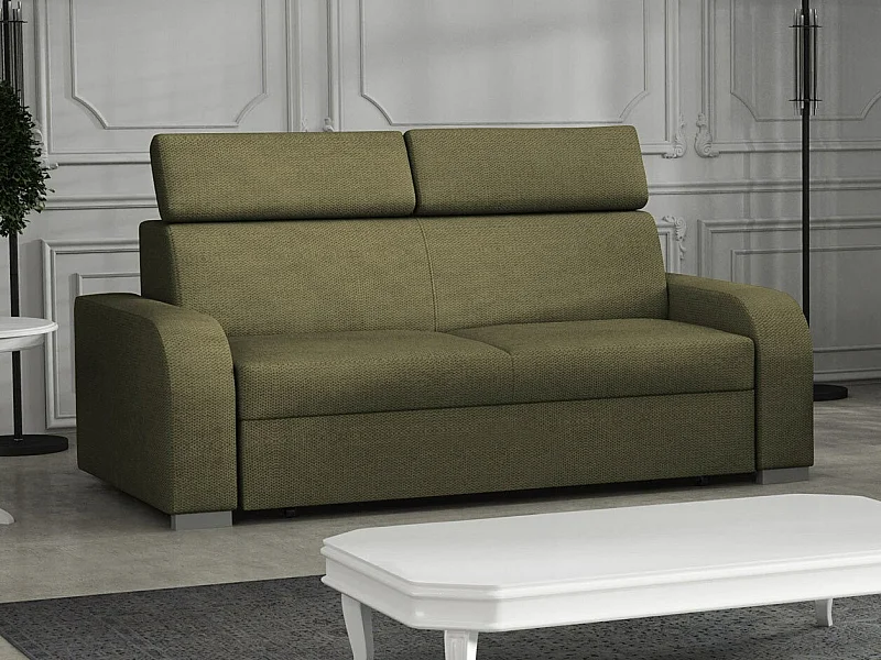 Sofá Etrcala 103, Verde, 170x100x85cm, Tapiz, Patas: Plástico|Madera