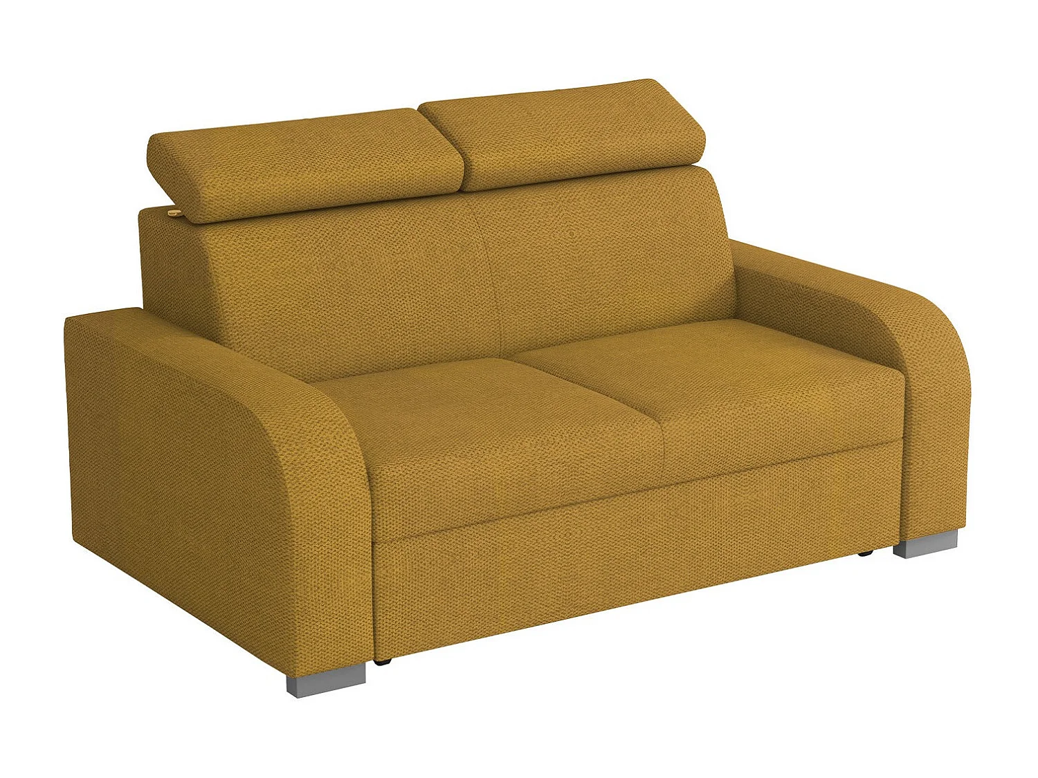 Sofá Etrcala 103, Amarillo, 170x100x85cm, Tapiz, Patas: Plástico|Madera