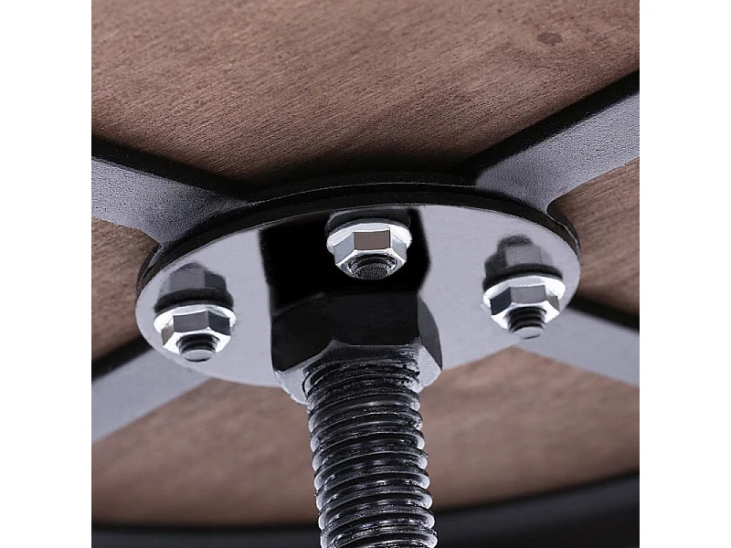 Tabouret de bar LOFT à vis style industriel réglable en hauteur