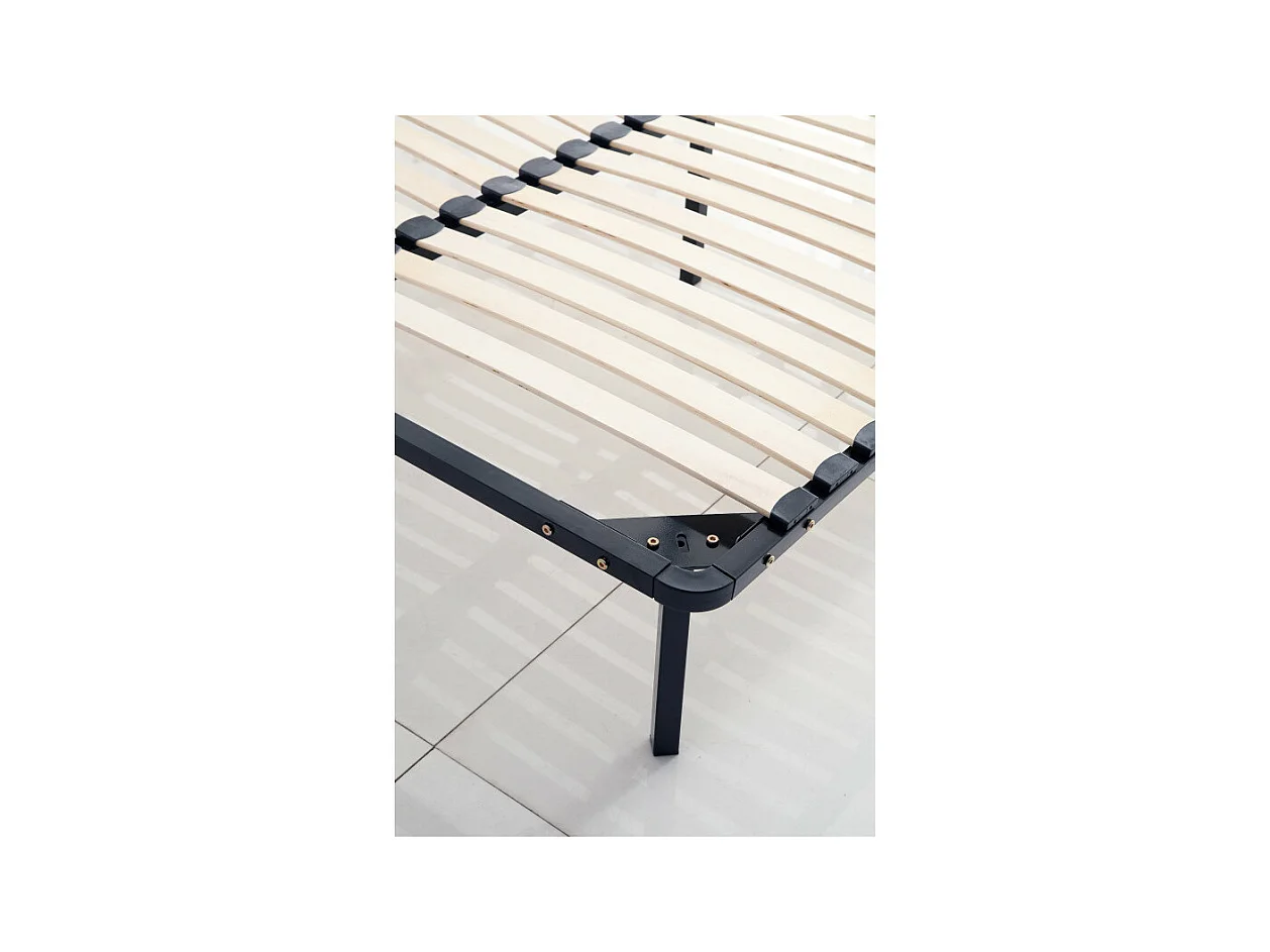 Sommier à lattes 160x190 cm sur pieds pour lit 2 places