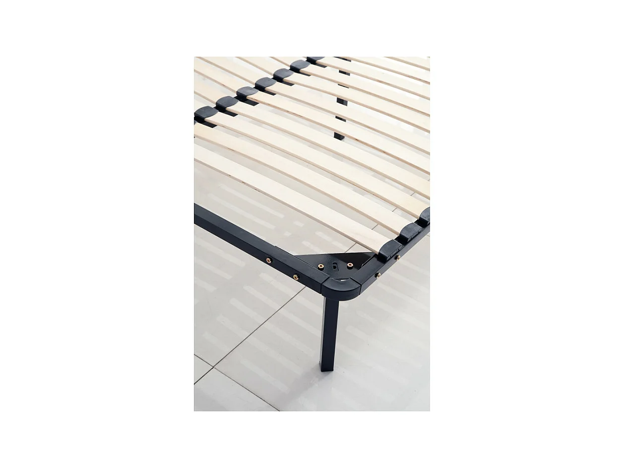 Sommier à Lattes en kit 140x190 cm sur Pieds pour lit 2 Places