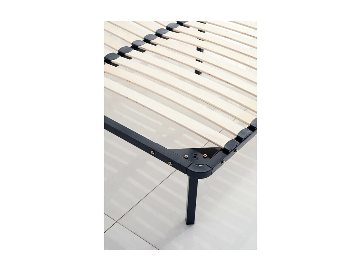 Sommier à Lattes en kit 140x190 cm sur Pieds pour lit 2 Places