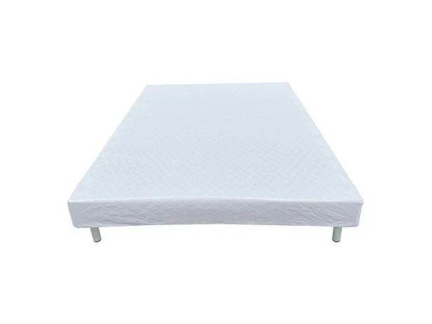 Sommier tapissier à lattes 90x190cm sur pieds pour lit 1 place