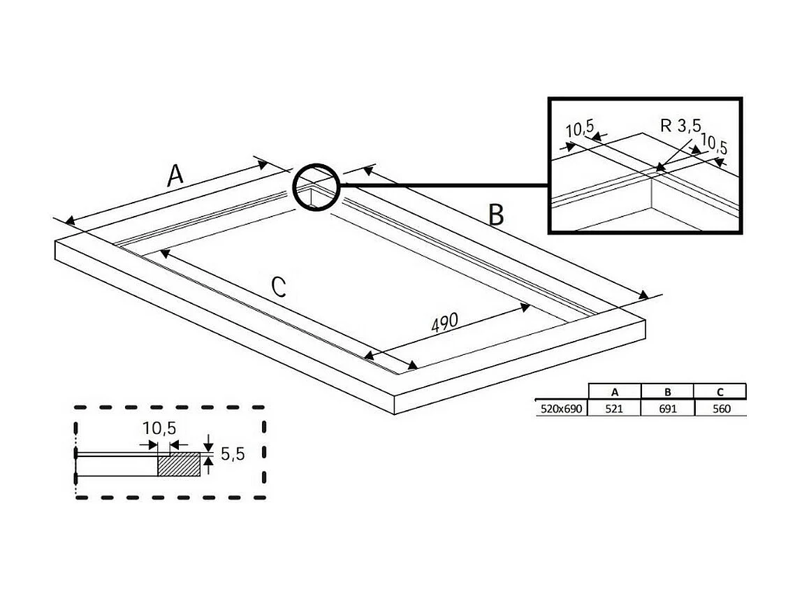 Beko Table de cuisson induction 70cm 4 feux - HII74700UF
