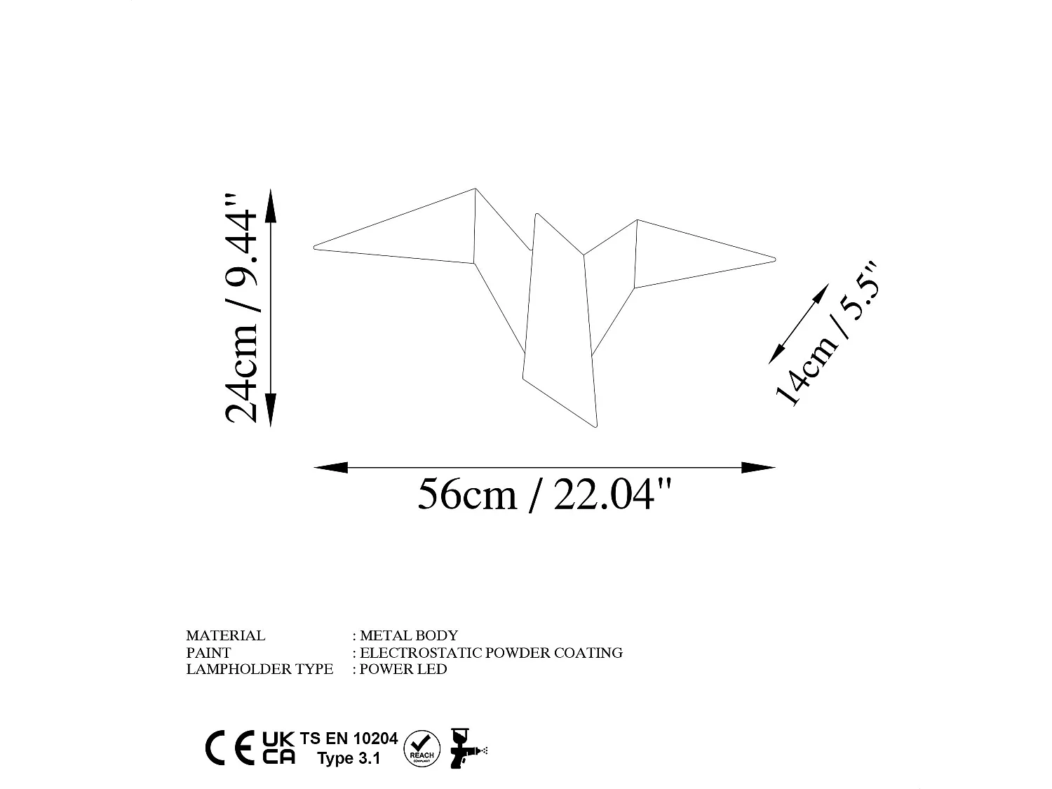 Lampa ścienna - White