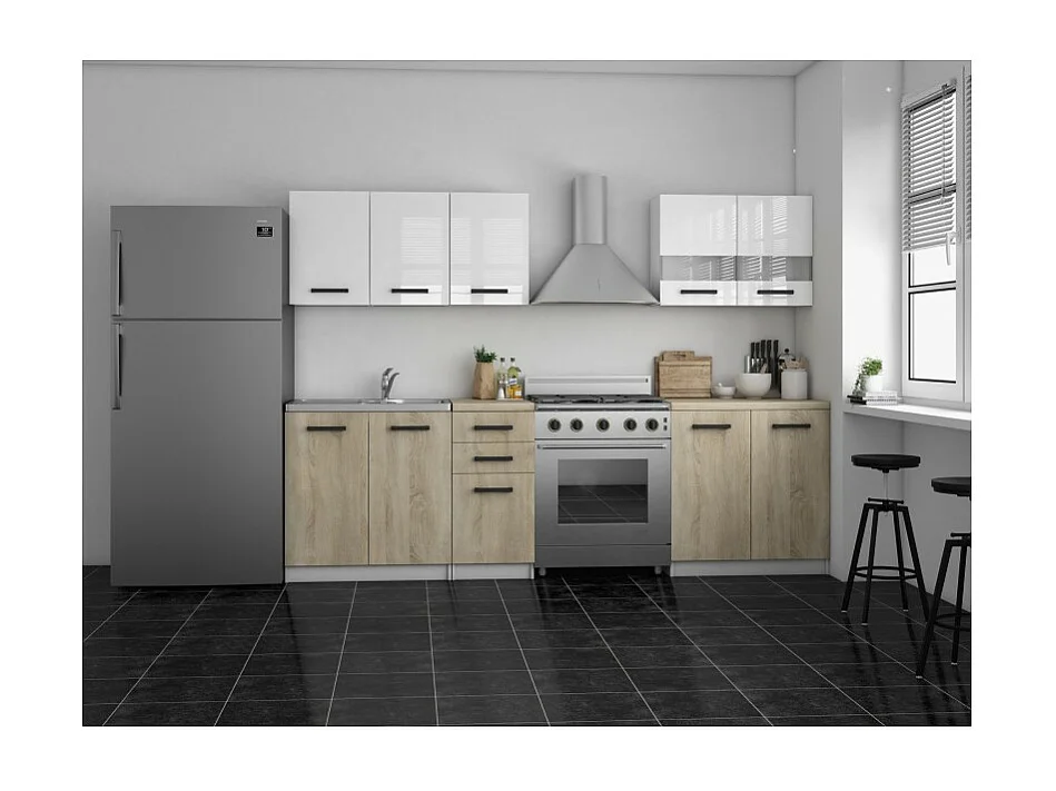 Meuble de cuisine Katia SET200 SONOMA WHITE