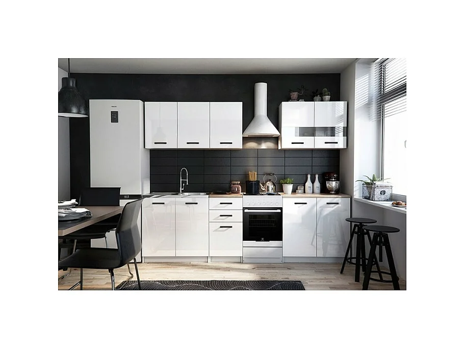 Meble Kuchenne Katia SET200 | Dąb Artisan/Biały | 200x60x180 cm | Zestaw Mebli Kuchennych