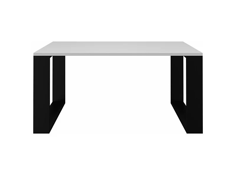 Ława Modern | Biały Czarny Stolik Kawowy | 90x58x50 |Nowoczesna Ława