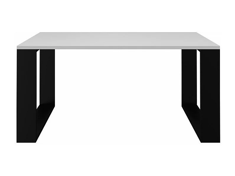 Ława Modern | Biały Czarny Stolik Kawowy | 90x58x50 |Nowoczesna Ława