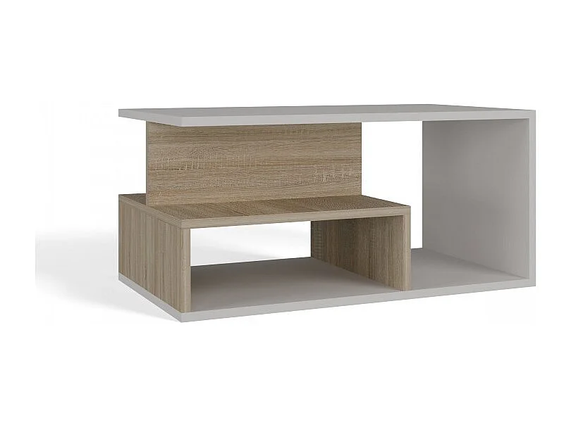 Stolik Ława PRIMA | Nowoczesny Sonoma Mix | 90x51x43 cm | Salon, Biuro
