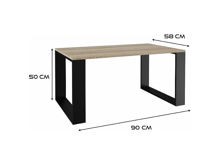 Banc moderne MODERN SONOMA BLACK