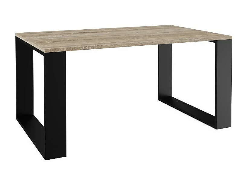 Ława Modern | Sonoma Czarny Stolik Kawowy | 90x58x50 cm | Nowoczesna Ława