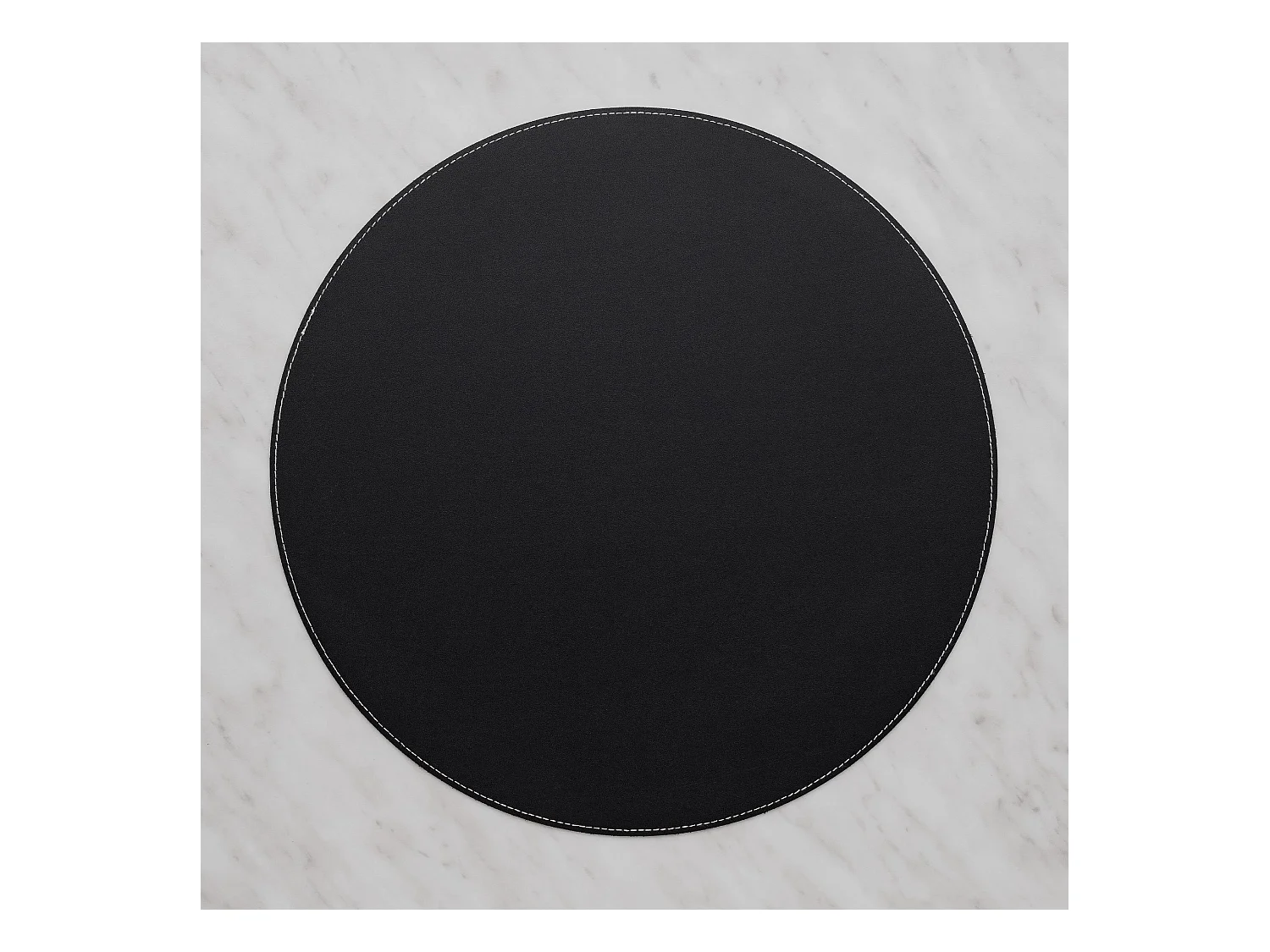 Mogen Tischset Schwarz PVC, 38cm, Elegant & Langlebig