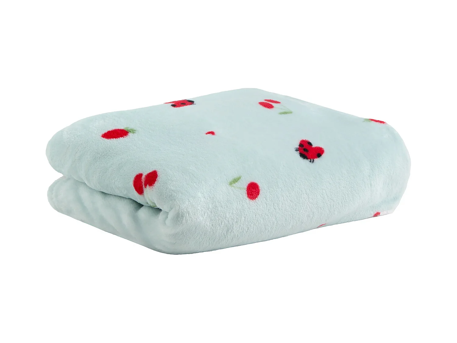 Kinderdecke Frutillo helltürkis 100 x 150